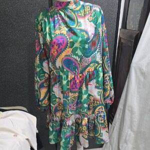 Vibrant Paisley Print Dress